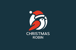 Christmas Robin Bird Logo, a Branding & Logo Template by Vectorium Studio