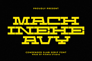Machine Heavy - Condensed Slab, a Slab Serif Font by Pian45 Studio (Thumbnail 1 of 6)