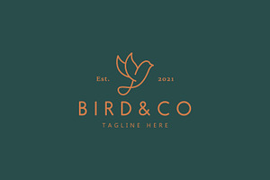 Dove Bird Fly Logo