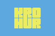 Krohur - Modern Display Typeface, a Sans Serif Font by Letterna (Thumbnail 1 of 4)
