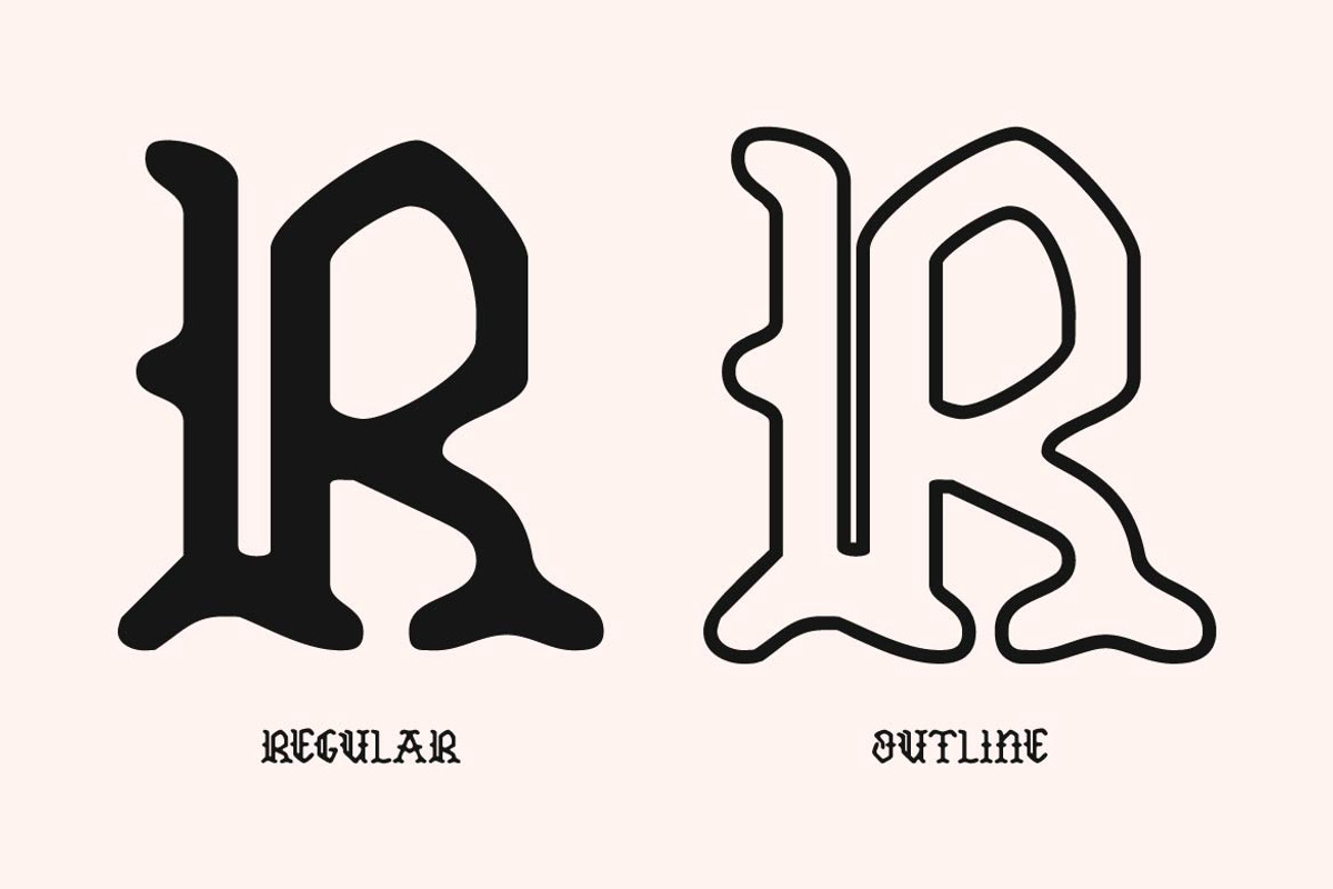 TF Caredog, a Blackletter Font by TeenageFoundry (Photo 3 of 10)