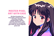 Premium Pixel Brushes for Procreate, a Brush Add-On by nikiartcorner (Thumbnail 2 of 9)