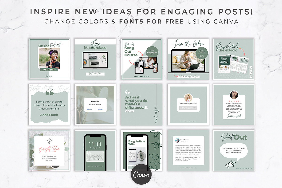Instagram Engagement Booster | Canva, a Social Media Template by Thirty One Palms Studio (Photo 3 of 7)