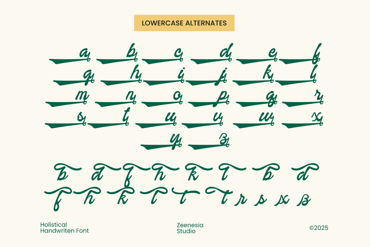 Holistical - A Handwitten Font, a Script Font by zeenesia (Photo 16 of 17)