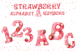 Watercolour Alphabet & Numbers