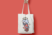 funny skull with skateboard, a Person Illustration by gunaonedesign (Thumbnail 4 of 4)