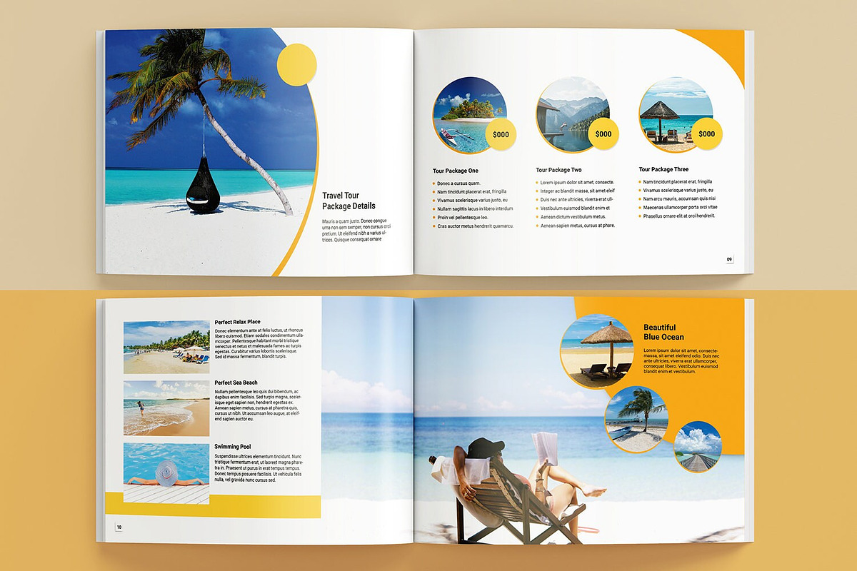 Travel Agency Brochure, a Brochure Template by retrographix (Photo 3 of 4)