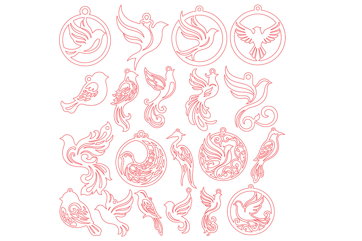 Wooden Bird Earring SVG Template, an Object Graphic by DreamCafeArt (Photo 7 of 7)