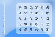 Mining Icon Set, an Outline Icon by Nathaya Studio (Thumbnail 2 of 2)