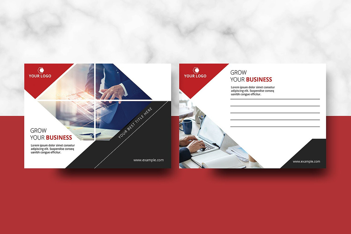 Business Postcard Template, a Stationery Template by Template Shop (Photo 4 of 4)