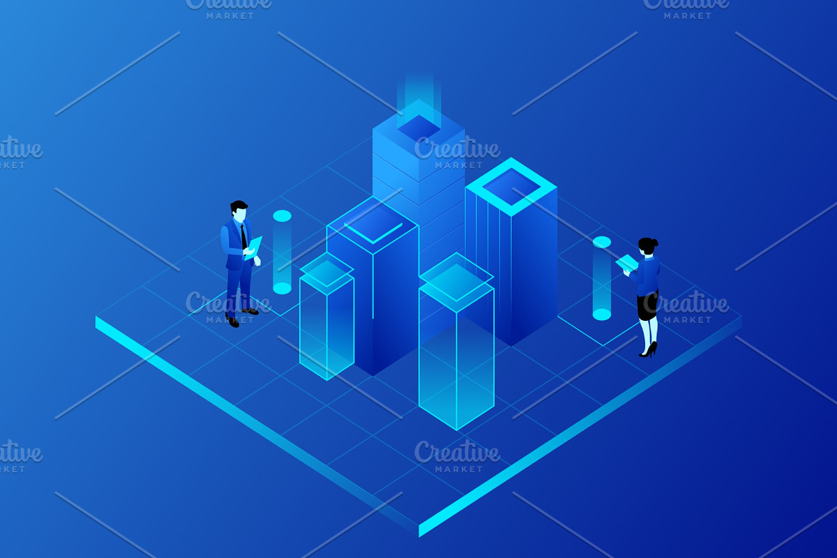 Cryptocurrency Illustration Kit, a Templates & Theme by Designspace (Photo 5 of 6)