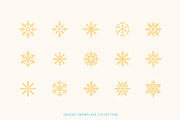 50 unique snowflakes icon, an Outline Icon by VectorBakery (Thumbnail 1 of 5)