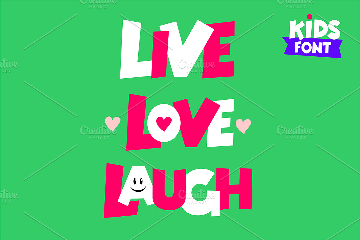 Kids Font otf preview 2