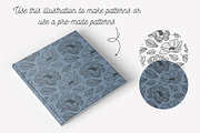 Hand drawn floral elements, a Decorative Illustration by Wander Designs (Thumbnail 5 of 8)