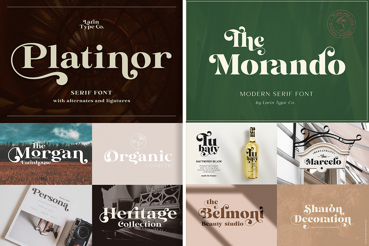 Elegant Serif Font Bundle, a Serif Font by Larin Type Co. (Photo 13 of 15)
