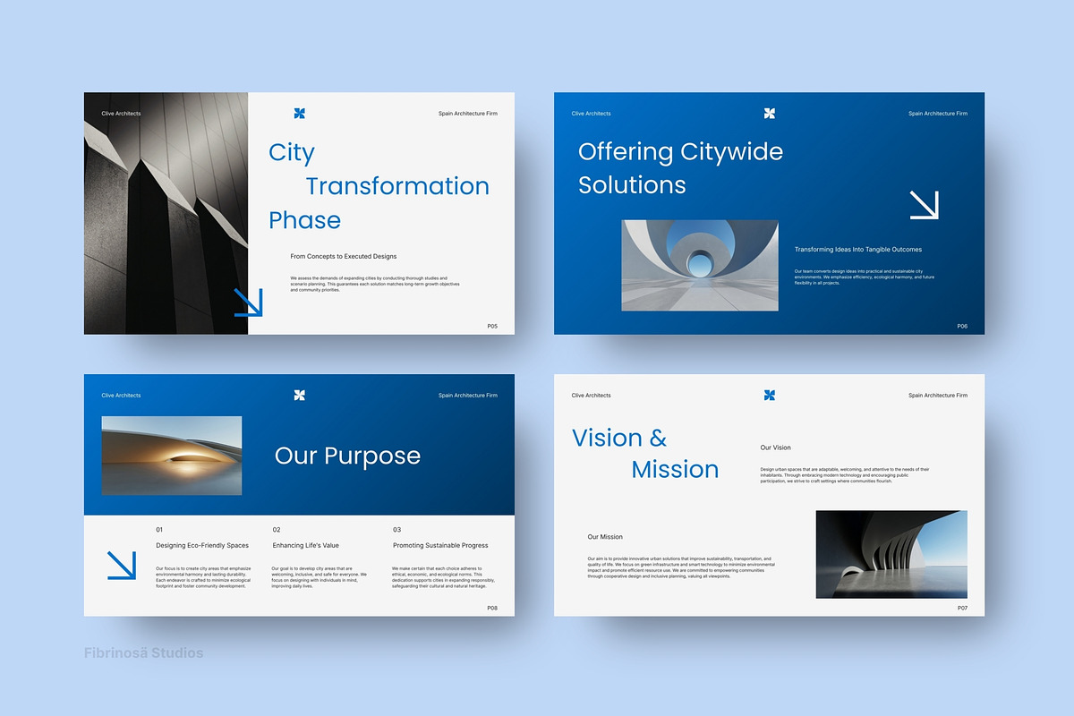 Architecture Business Profile, a Presentation Template by FIBRINOSÄ (Photo 3 of 9)