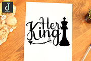 Her king svg cut files design, a Graphic by Designmountain (Thumbnail 5 of 5)