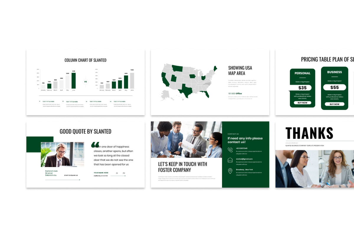 Slanted-Powerpoint & Google Slide, a Presentation Template by Raseuki