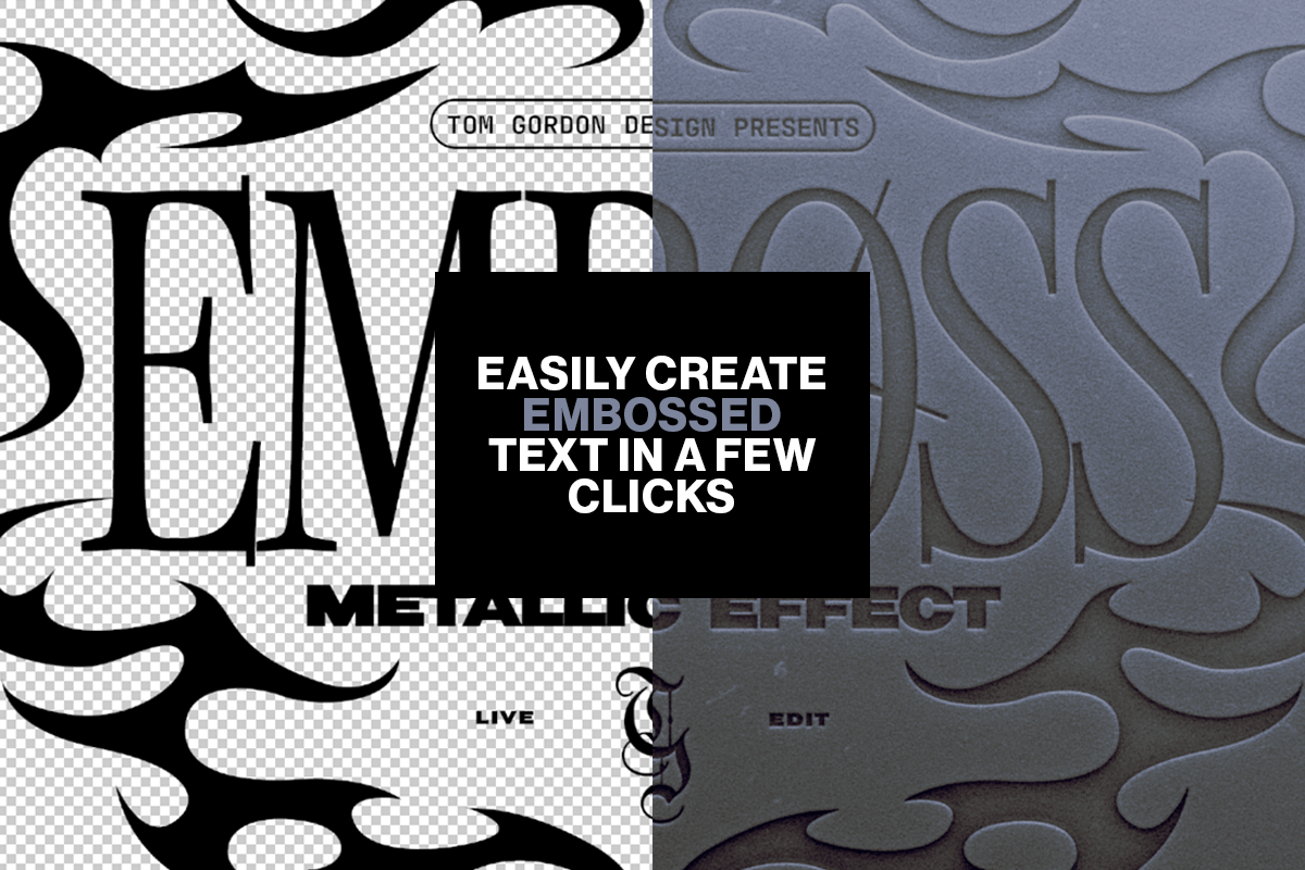 Embossed Metal Effect, a Layer Style Add-On by Tom Gordon Design (Photo 2 of 7)