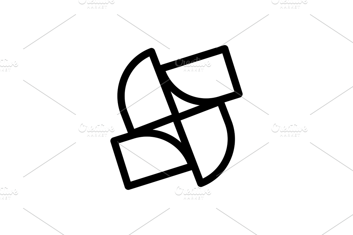 Modern S Lettermark Logo preview 3