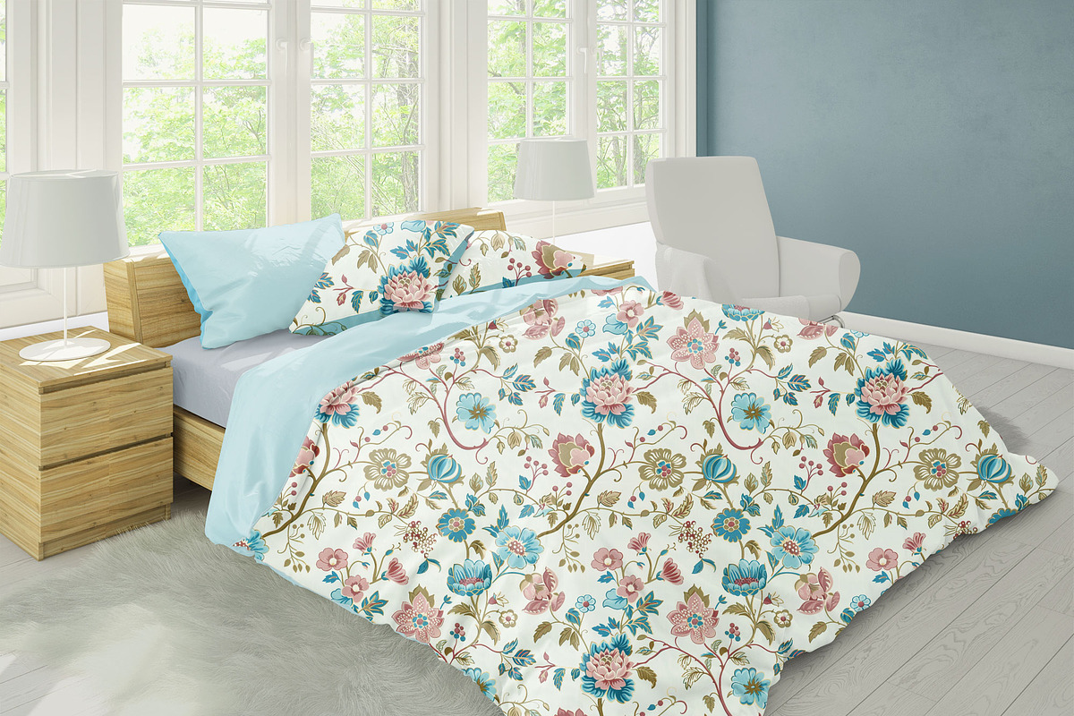 Chinoserie Floral Seamless Pattern, a Pattern Graphic by Olya Creative (Photo 3 of 11)