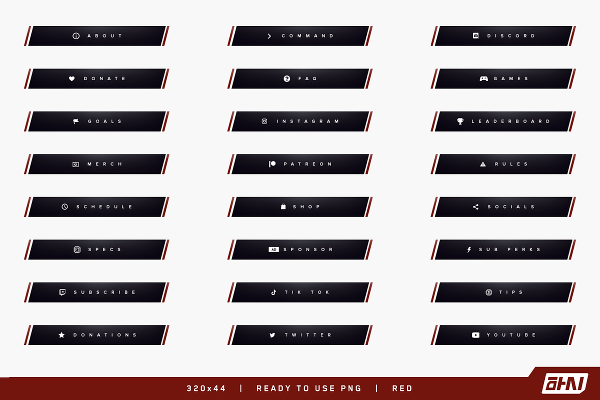 Slash – Twitch Panels, a Templates & Theme by Yunji Studio (Photo 8 of 11)