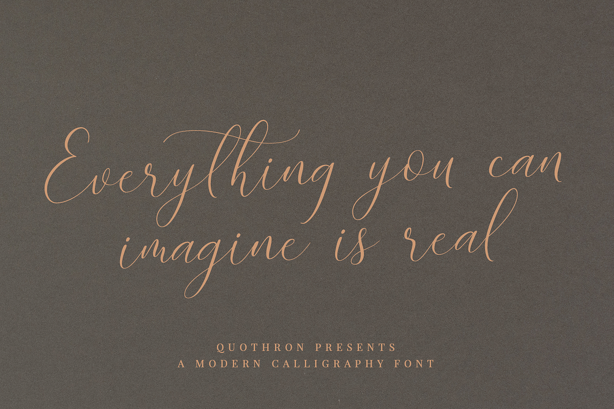 Juwellina Modern Calligraphy, a Script Font by Quothron (Photo 5 of 10)