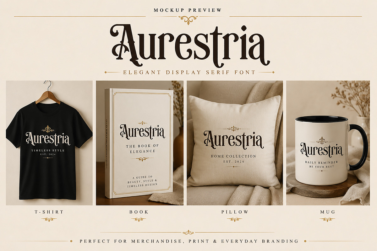 Aurestria, a Serif Font by Wow Magic (Photo 2 of 5)