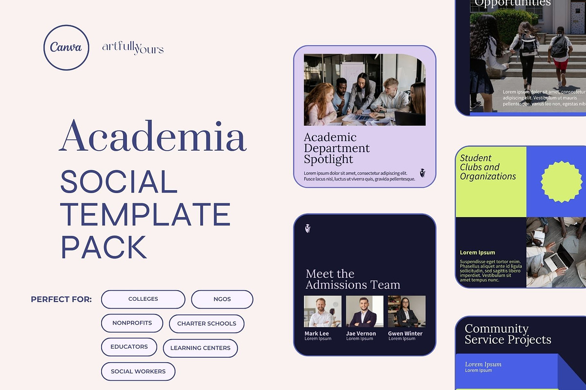 Academia | Higher Education Template, a Social Media Template by Artfullyours (Photo 1 of 11)