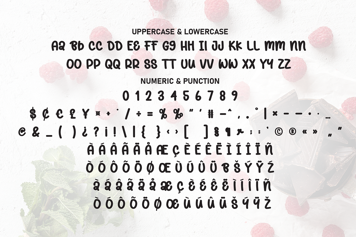 Choco Berry | Script Font, a Script Font by Scratchones (Photo 7 of 9)