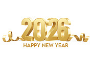 Happy New Year 2026, a Background Graphic by AlexMstudio (Thumbnail 3 of 3)