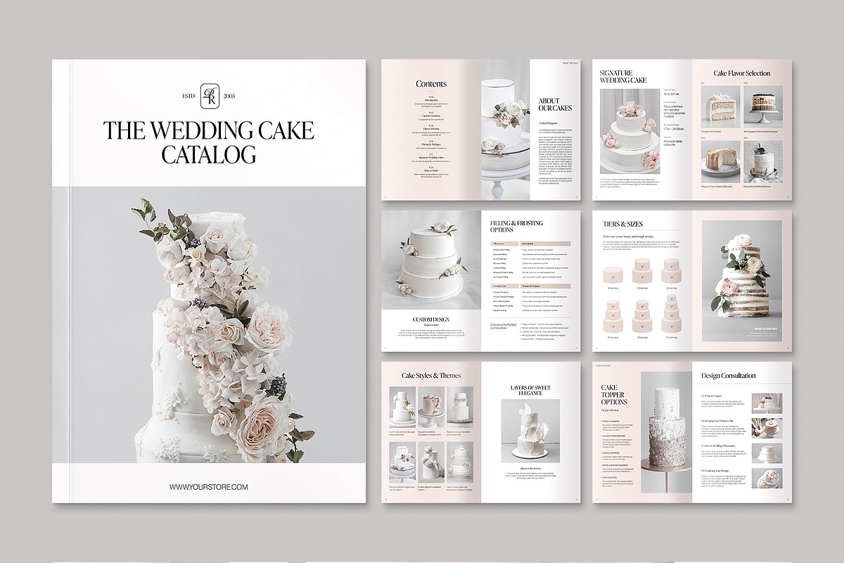 Wedding Cake Catalog Template, a Brochure Template by BrandPacks (Photo 5 of 5)