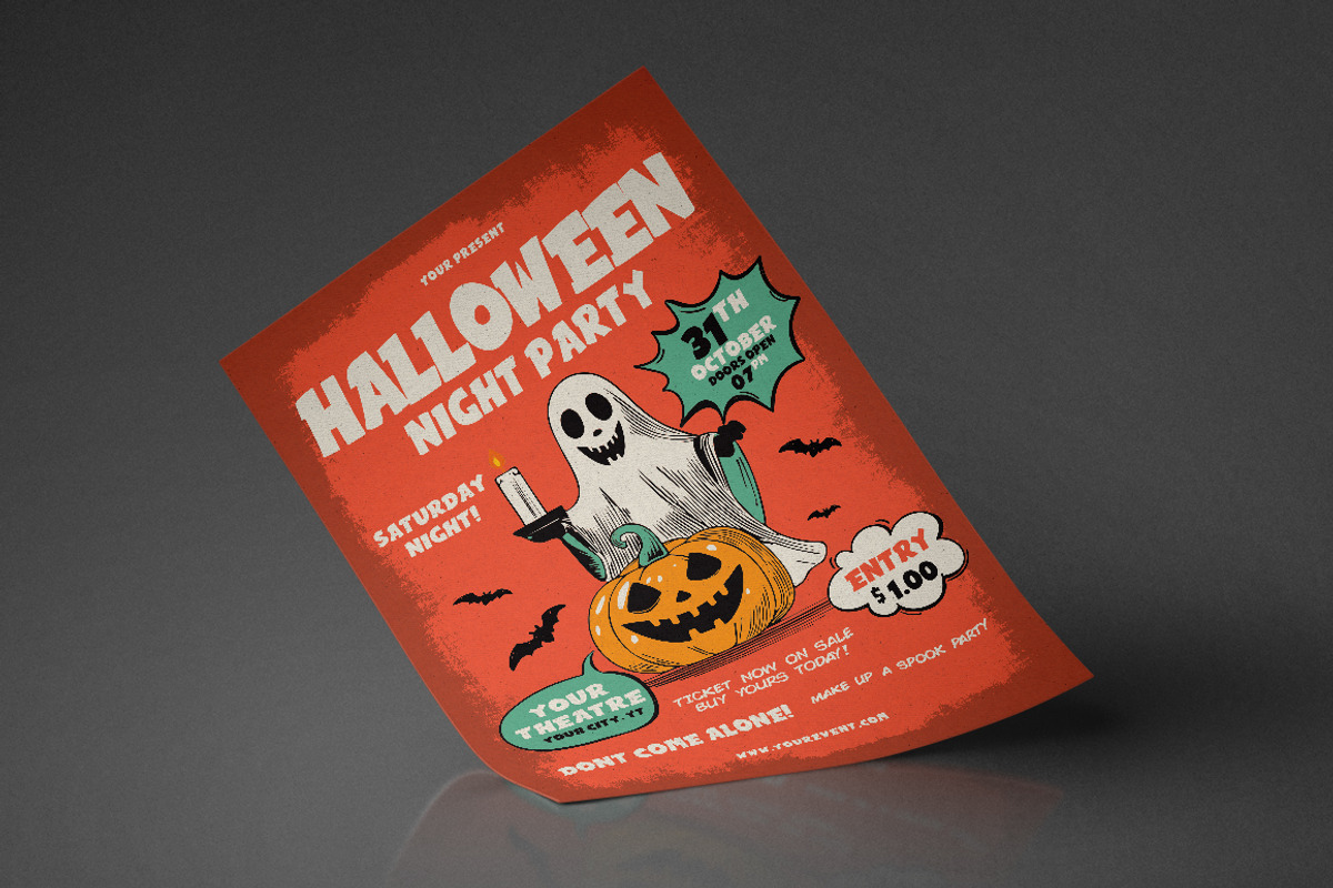 Halloween Party Flyer, a Flyer Template by monogrph (Photo 4 of 4)