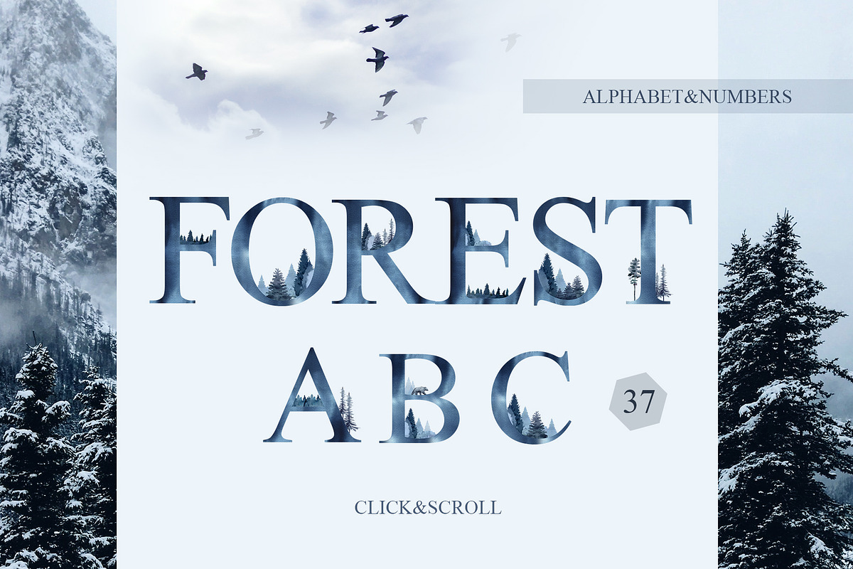 Winter forest watercolor clipart, an Animal Illustration by Color Hugs Art (Photo 5 of 10)