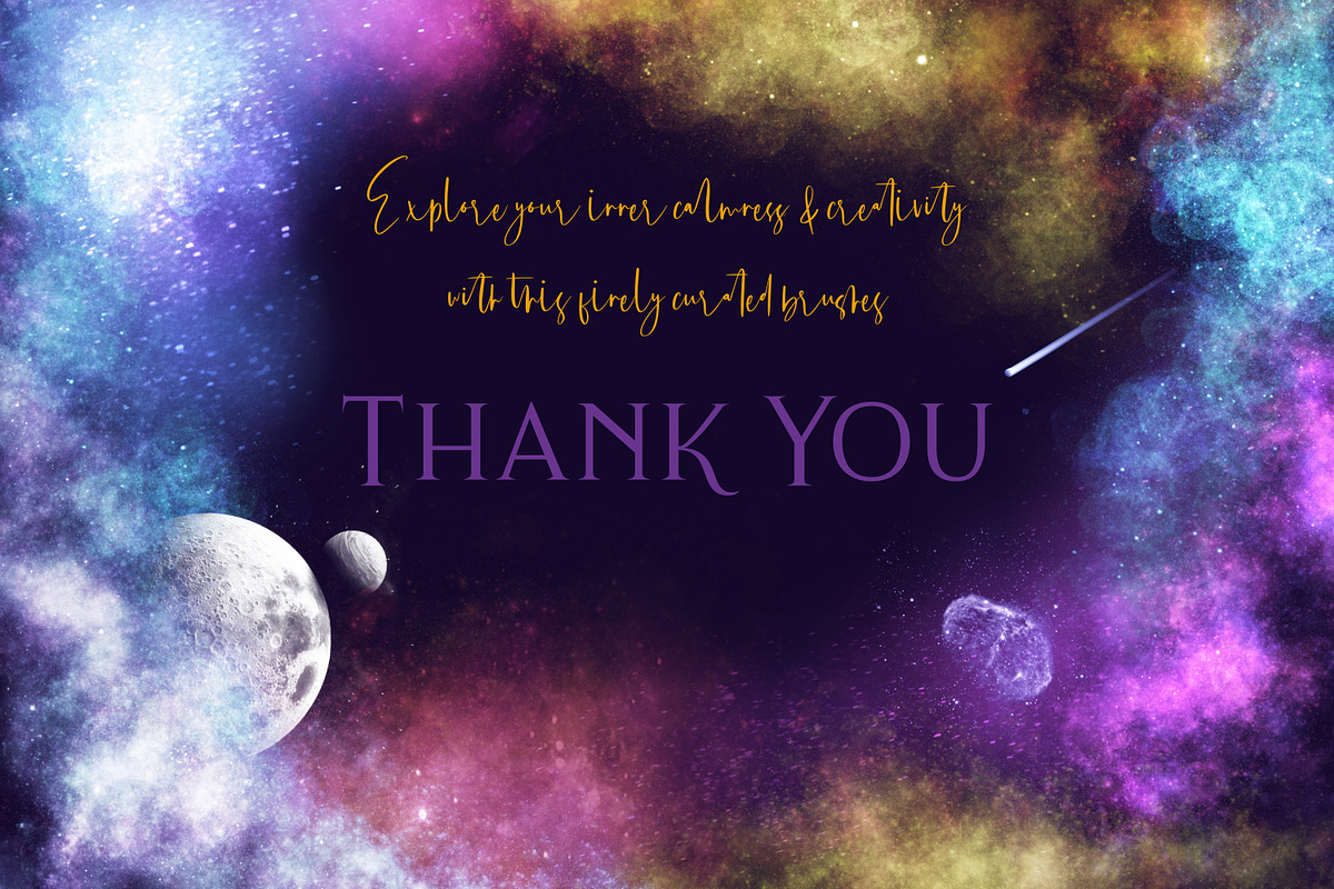 Space Galaxy Procreate Brushes, a Brush Add-On by ArtstudioByKhushbu (Photo 9 of 9)