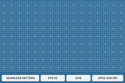 Blue grid pattern with white cross, an Illustration by SappiStudio (Thumbnail 1 of 3)