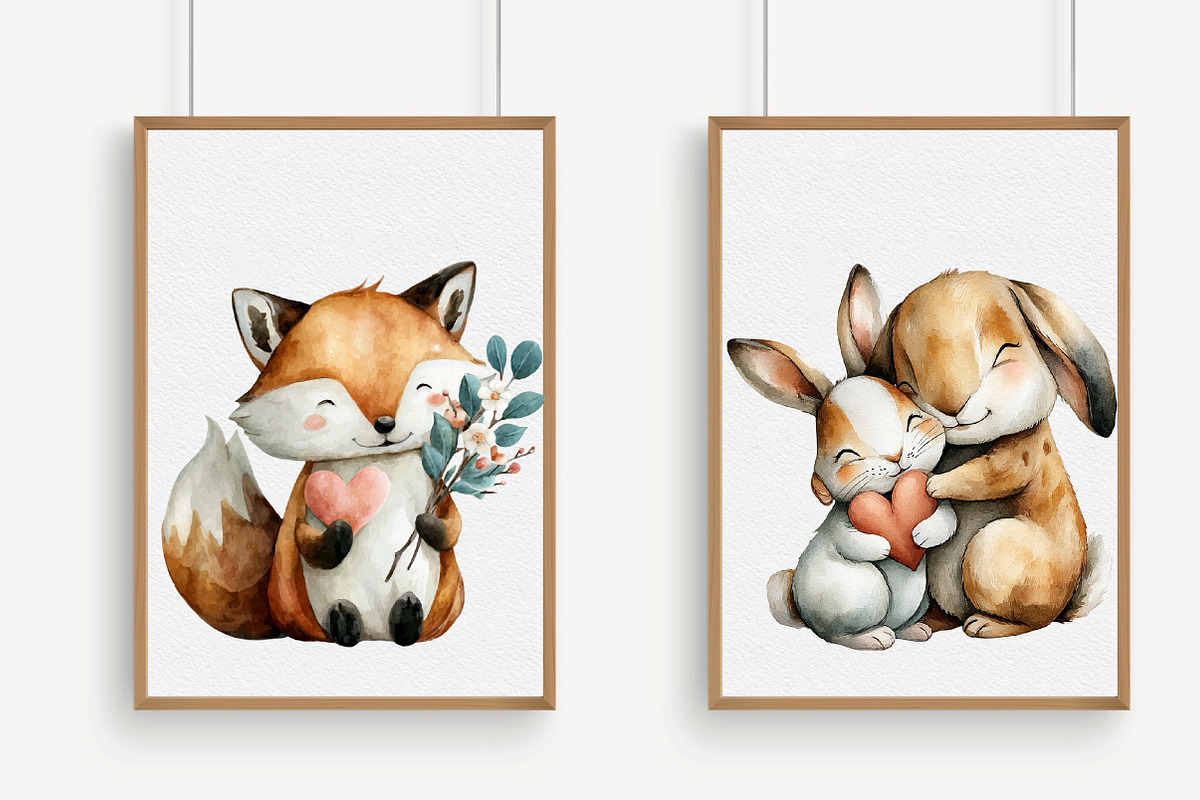 Adorable Valentine Woodland Friends, an Illustration by Libby Wishes (Photo 4 of 6)