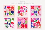 Abstract Modern Flowers Graphics, a Decorative Illustration by likorbut (Thumbnail 4 of 9)