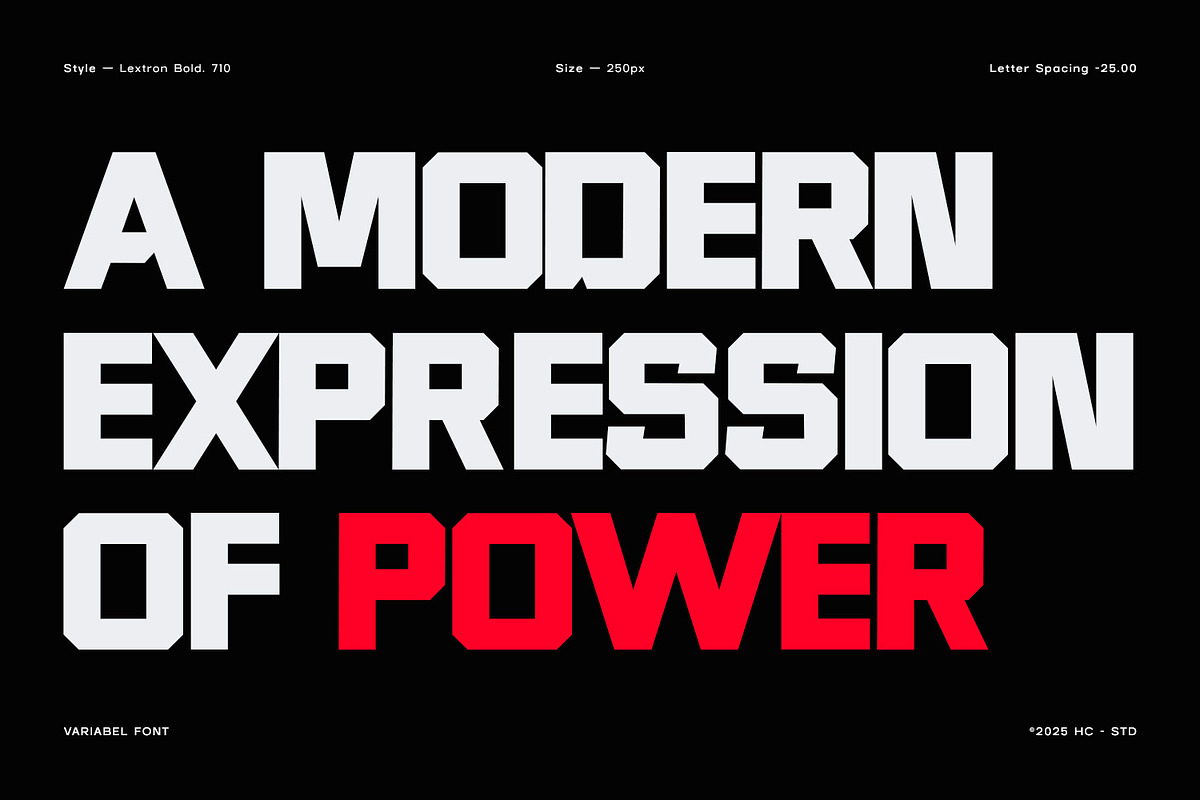 LEXTRON – Modern Geometric Display, a Sans Serif Font by Hasbi Creative (Photo 3 of 10)