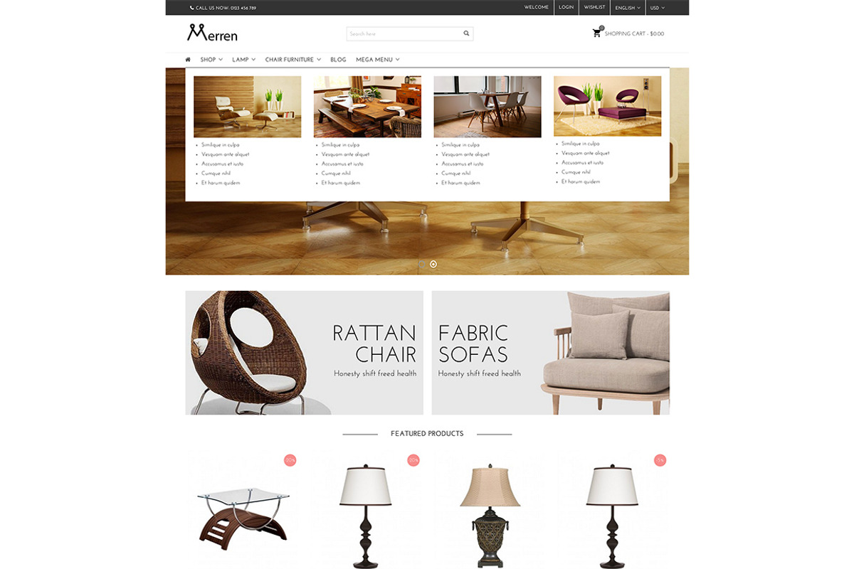 Merren - Responsive Prestashop Theme, a Templates & Theme by neutrontheme (Photo 3 of 6)