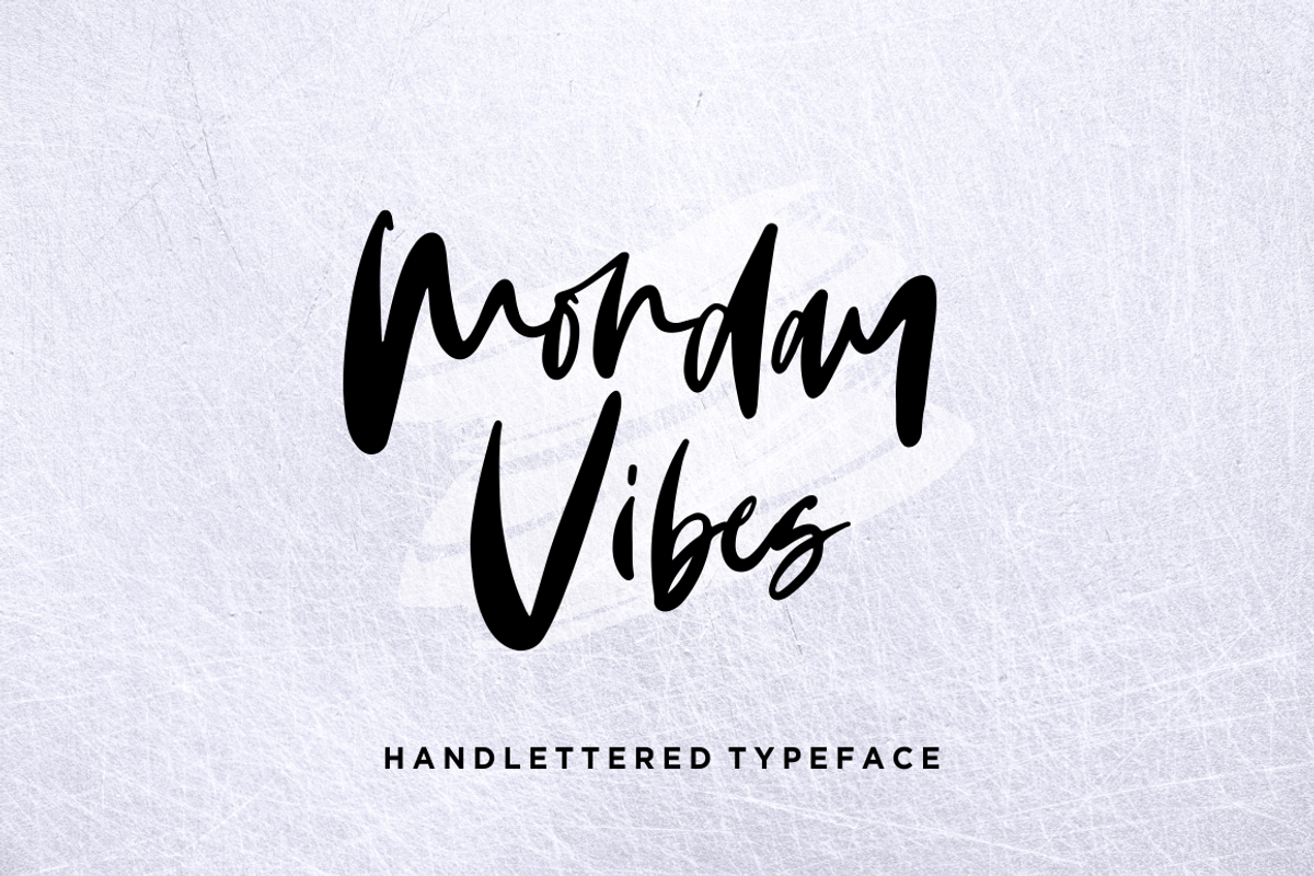 Monday Vibes - Handwritten Font