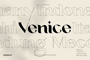 Lugon Classic Modern Typeface