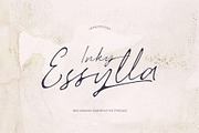Inky essylla, a Script Font by rudiSasori (Thumbnail 1 of 10)