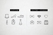 42 Romantic Wedding Icons - Love, an Outline Icon by Hatch Design Workshop (Thumbnail 5 of 10)