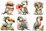 Summer Tropical Birds Clipart, an Illustration by Craft Nest (Thumbnail 4 of 12)