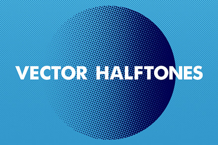 Clean Vector Halftones Collection, an Object Graphic by Offset