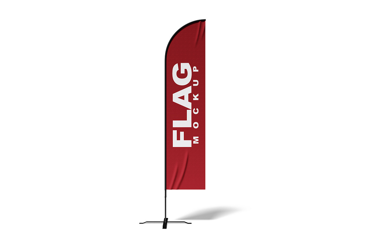 Flag Mockup, an Advertising Mockup by mockupbuys (Photo 16 of 26)