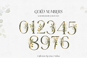 GREENERY & GOLD LEAVES watercolors, a Decorative Illustration by Grace Noboa Illustrations (Thumbnail 13 of 14)