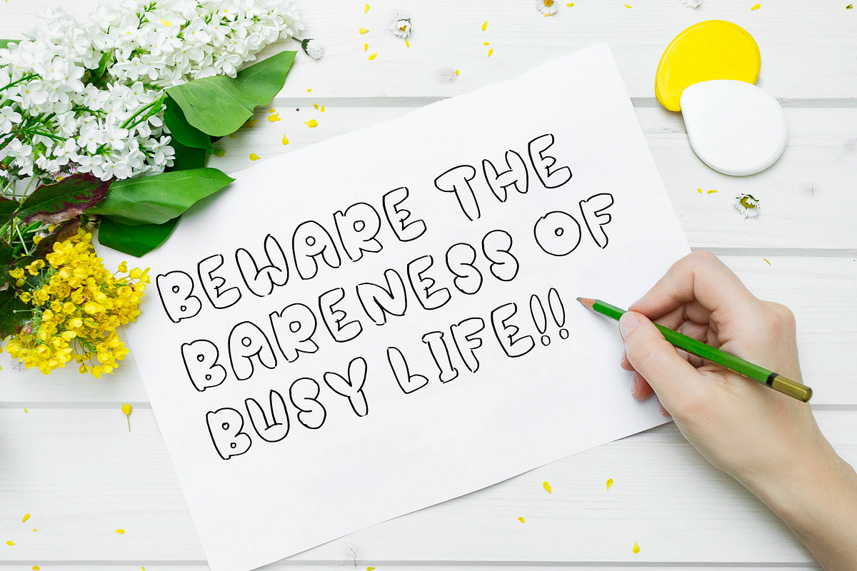 ZORROPHA BUBBLE FONT HEADER preview 3
