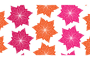 Bold Floral Mandala Seamless Vector, a Pattern Graphic by NayaChu